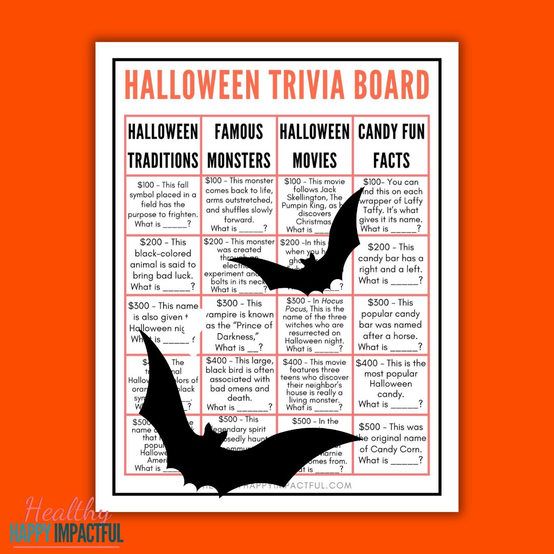 Halloween Trivia Showdown - Hilarious Game-Show Style Board Game