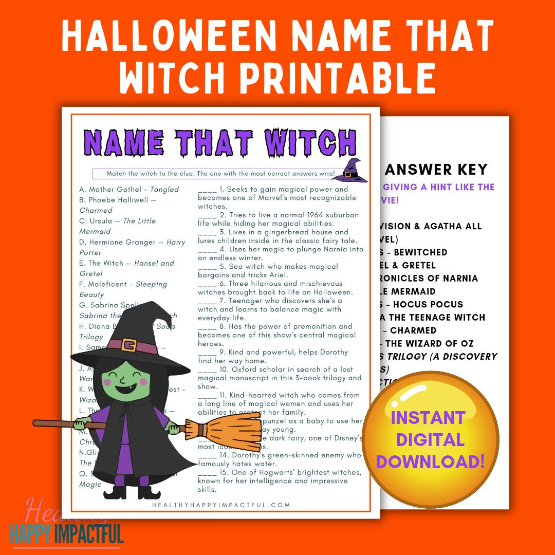 Name That Witch - Can You Name Her First?