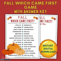 Fall Which Came First - The Great Debate Game!