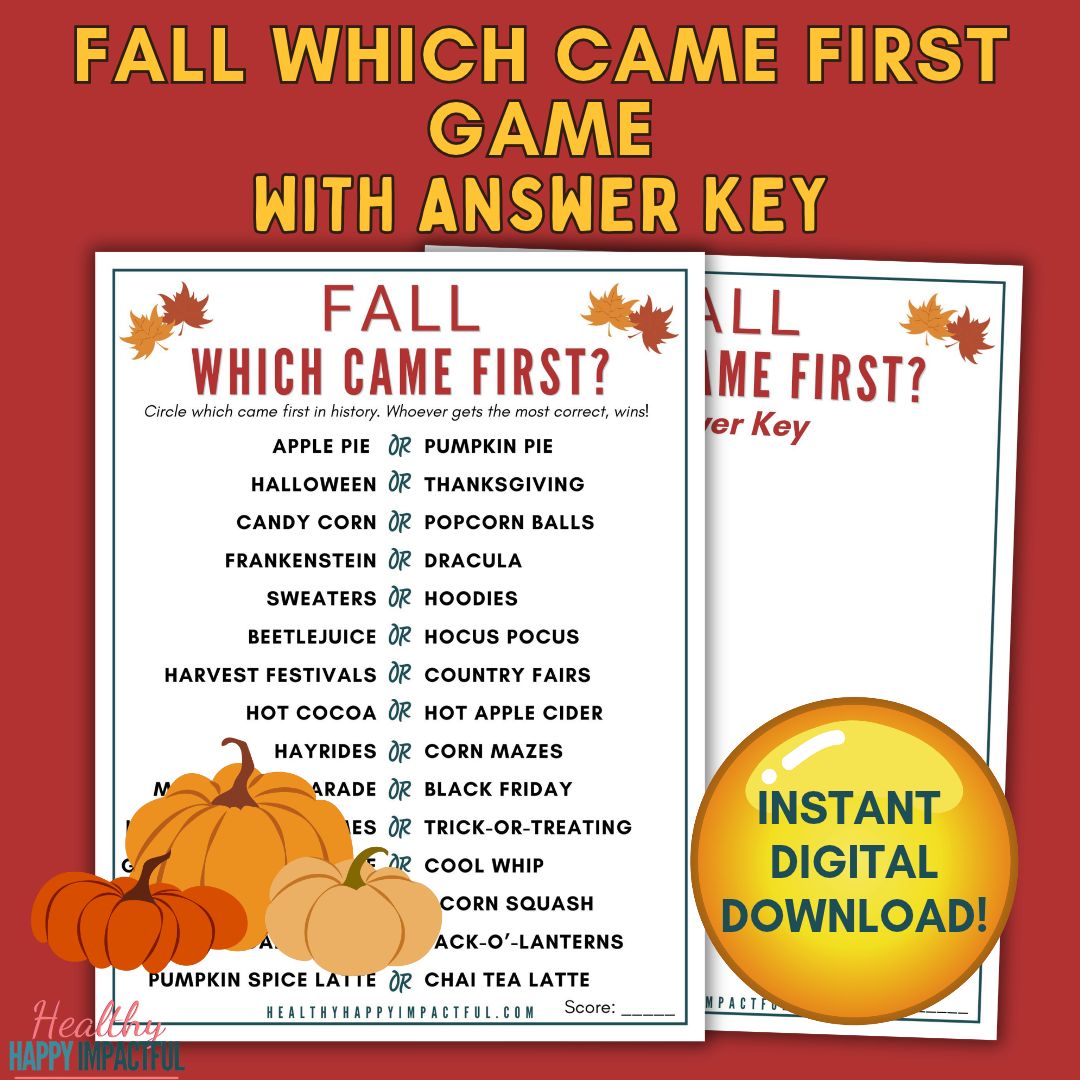 Fall Which Came First - The Great Debate Game!