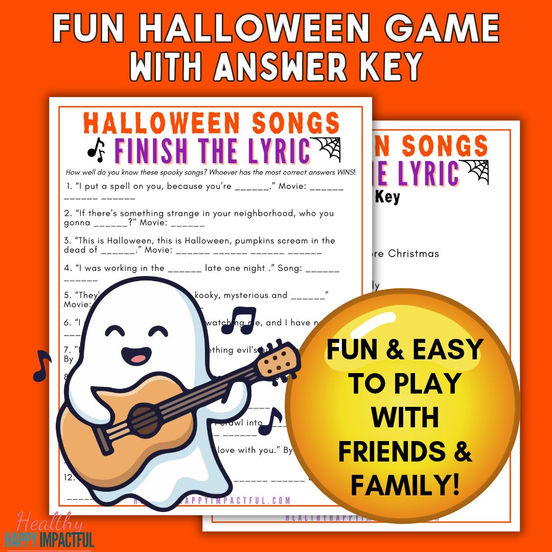 Halloween Finish The Song Lyrics - Can Your Crew Finish The Lyric?