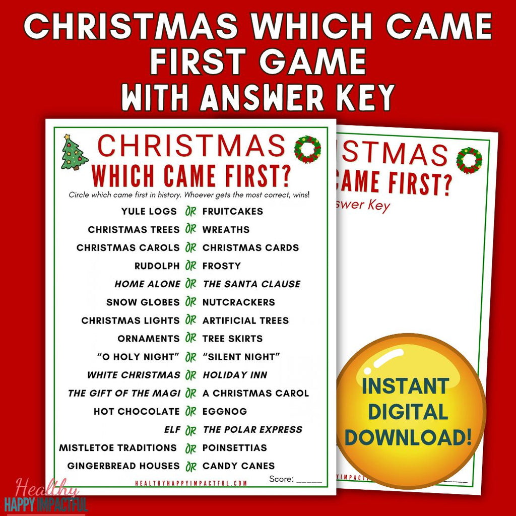 No Prep Christmas Trivia Kit - Print & Play in 5 Minutes