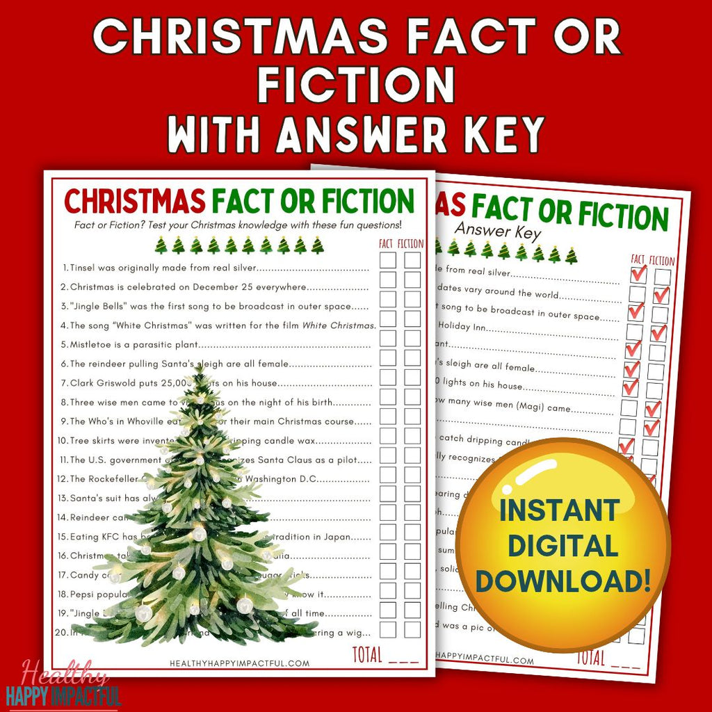 No Prep Christmas Trivia Kit - Print & Play in 5 Minutes