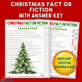 Christmas Fact or Fiction Game