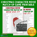Ultimate Christmas Movie Character Match-Up: Who Did It? Printable Game