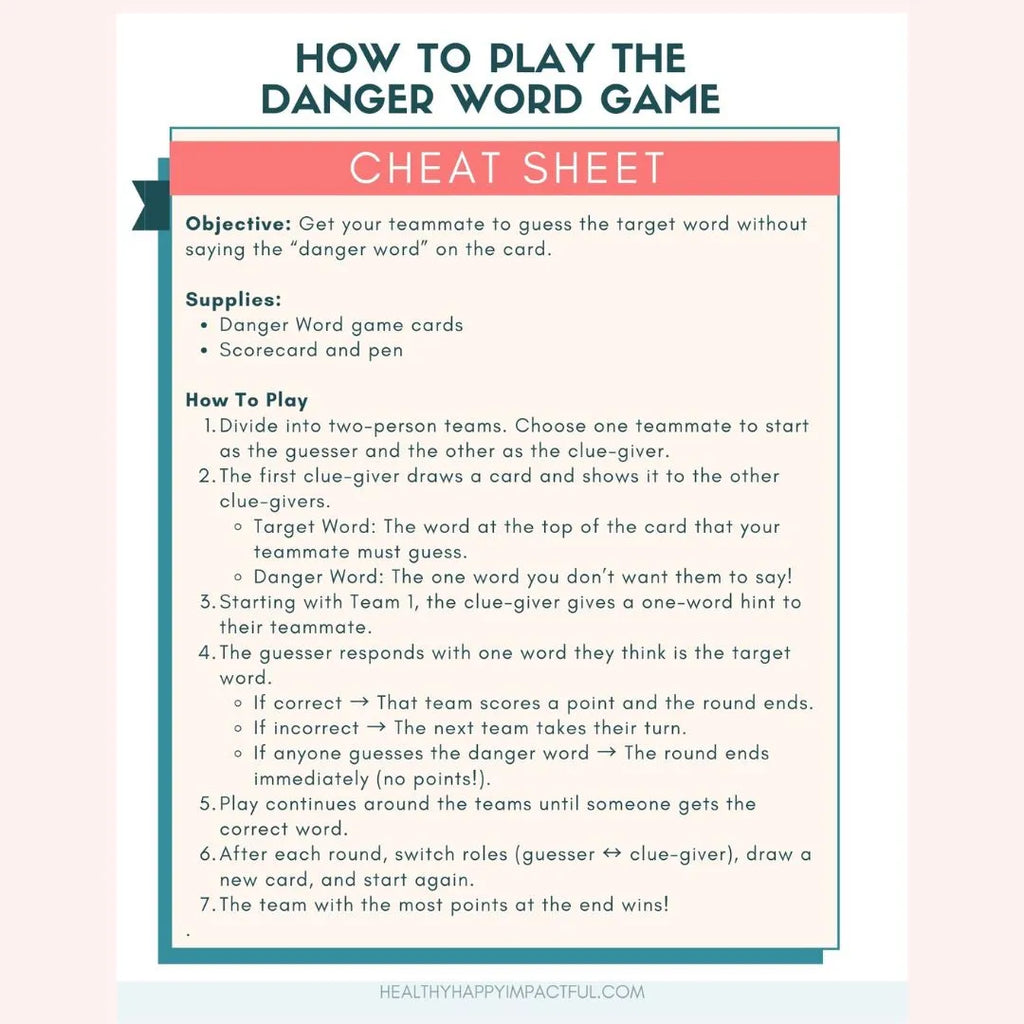 Ultimate Danger Word Game