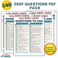 Deep Questions Printable Pack