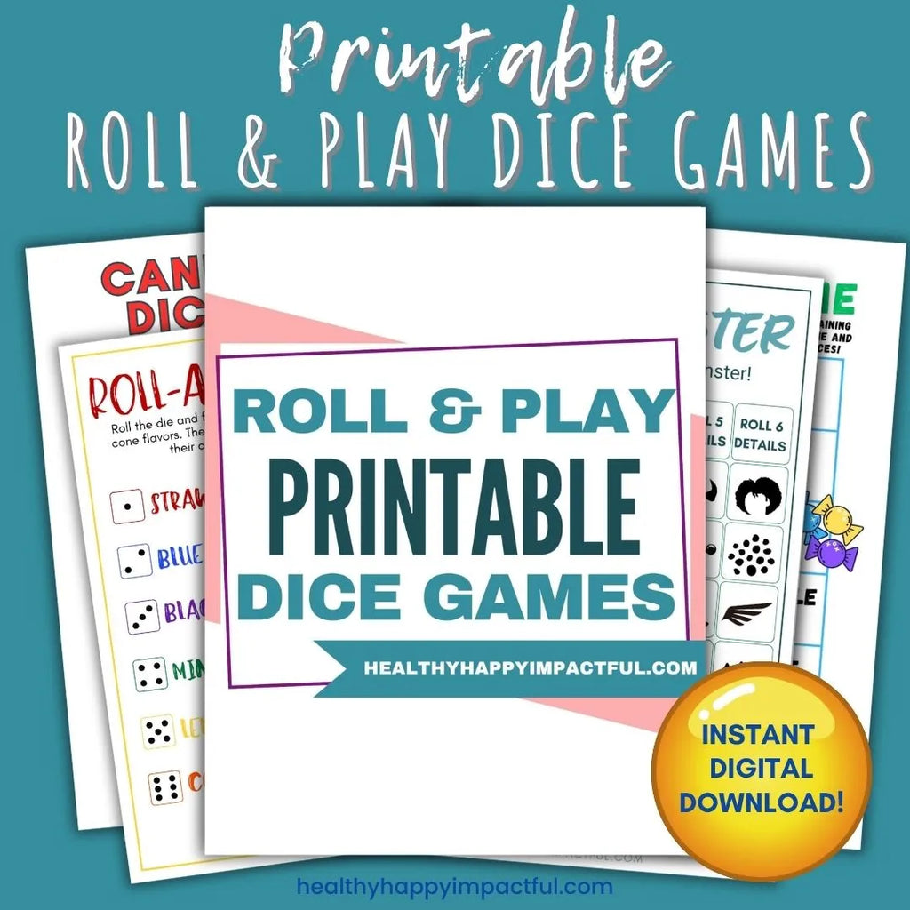 Roll & Play Printable Dice Games