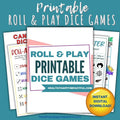 Roll & Play Printable Dice Games