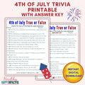 Patriotic 4th of July Trivia Printable