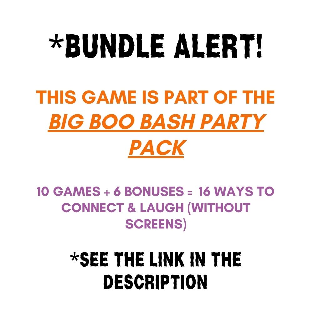 Halloween Blurt It Out Game - The Louder, the More You Win