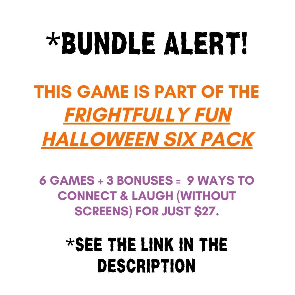 Halloween Minute To Win It Games - Sixty Spooky Seconds of Fun