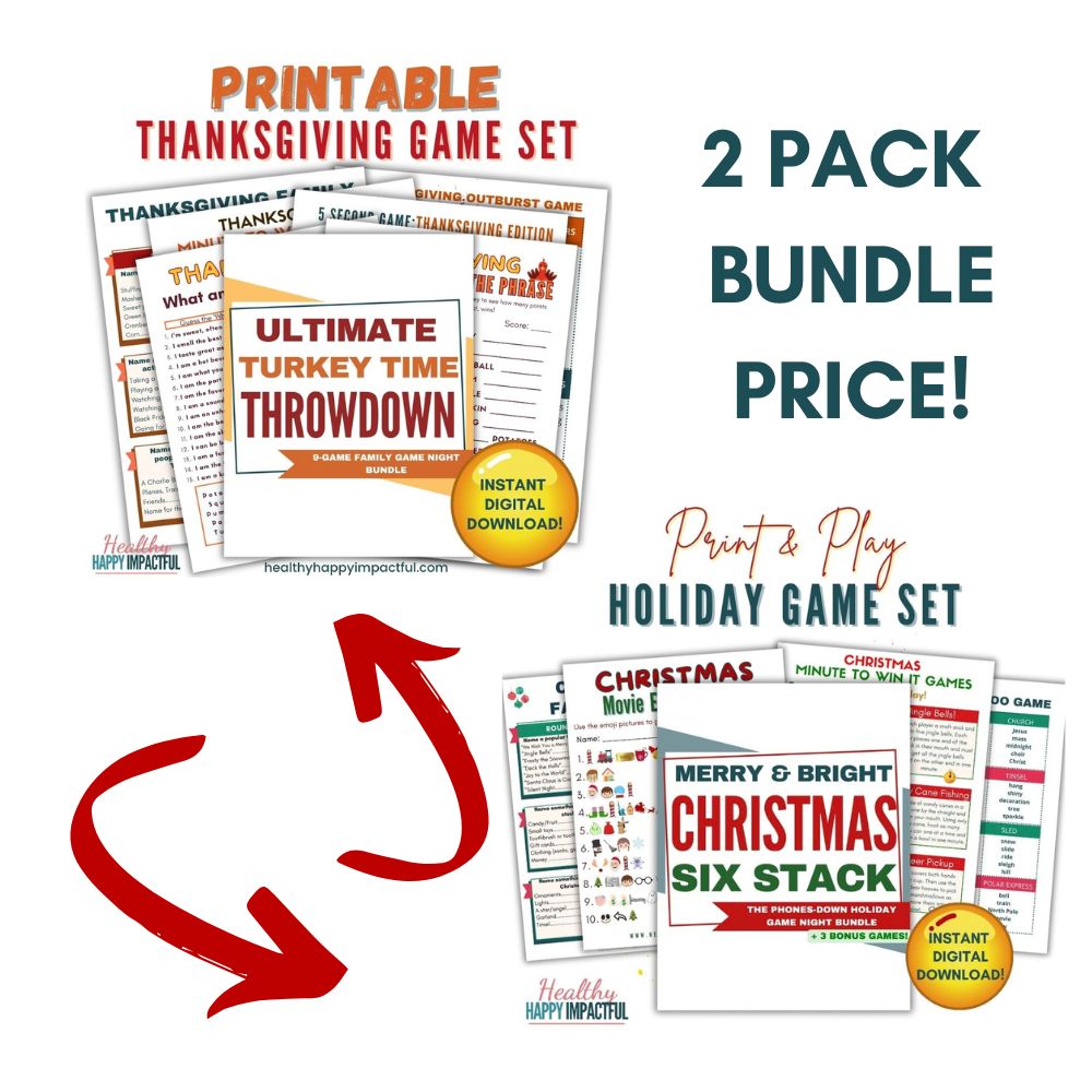 Holiday Double Stack: Thanksgiving + Christmas Game Bundle — 18 Games, 2 Holidays, Zero Screens
