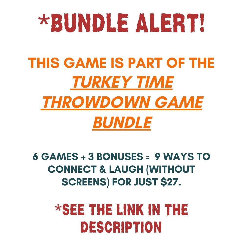 Thanksgiving Forbidden Words Game- No Gobbling Allowed!