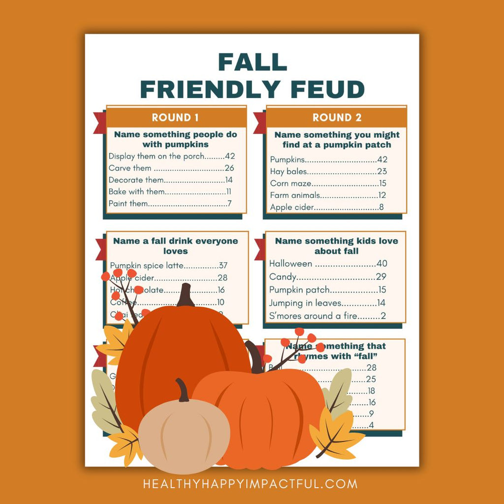 Hilarious Fall Friendly Feud - Survey Says: Best Night of the Week