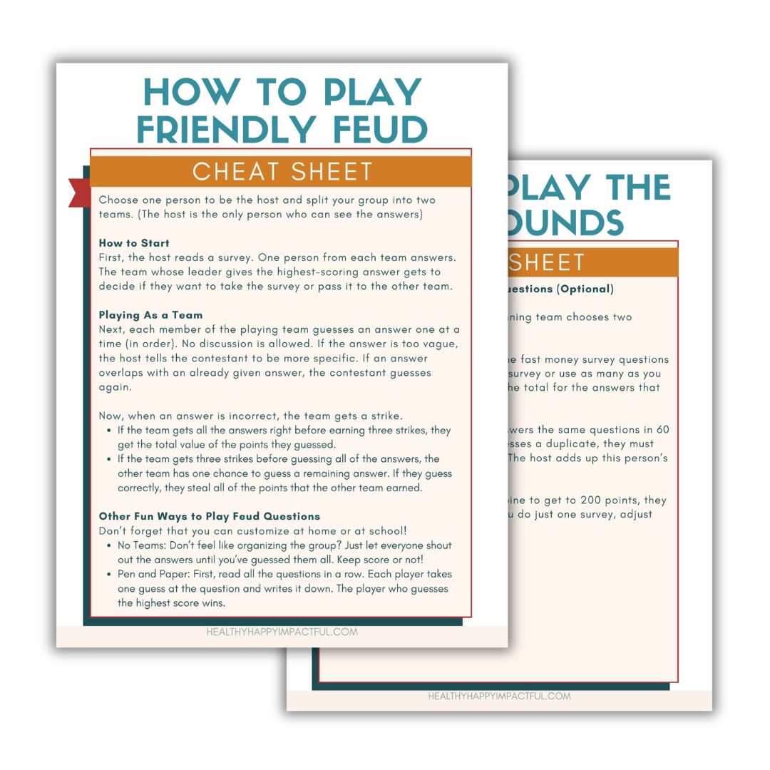 Hilarious Fall Friendly Feud - Survey Says: Best Night of the Week