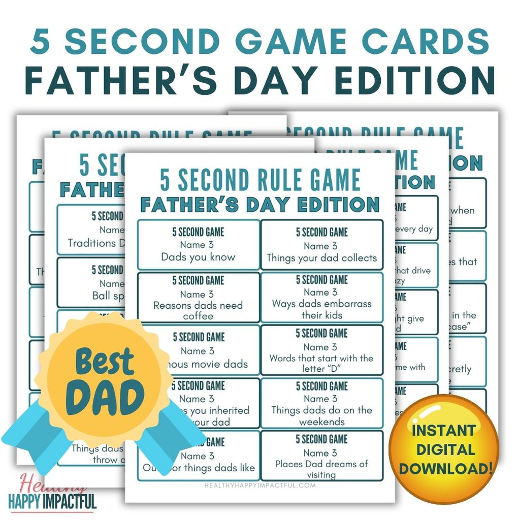 Father's Day 5 Second Rule Game