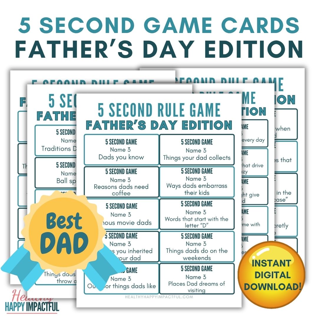 Father's Day 5 Second Rule Game