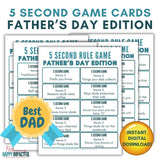Father's Day 5 Second Rule Game