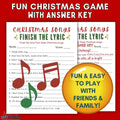 Christmas Finish The Song Lyrics - Can Your Crew Finish The Lyric?