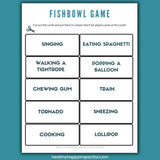Fun Fishbowl Game