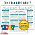Card Games With Only One Deck