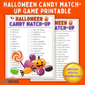Halloween Candy Match-Up Printable Game