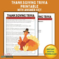 Thanksgiving Trivia Printable - Who Knows This Holiday Best?