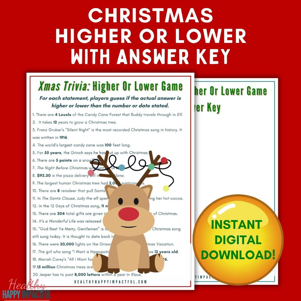 Christmas Higher or Lower Trivia: The Quick Game That Settles Who Really Knows Xmas