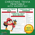 Fun & Festive Christmas Trivia Printable