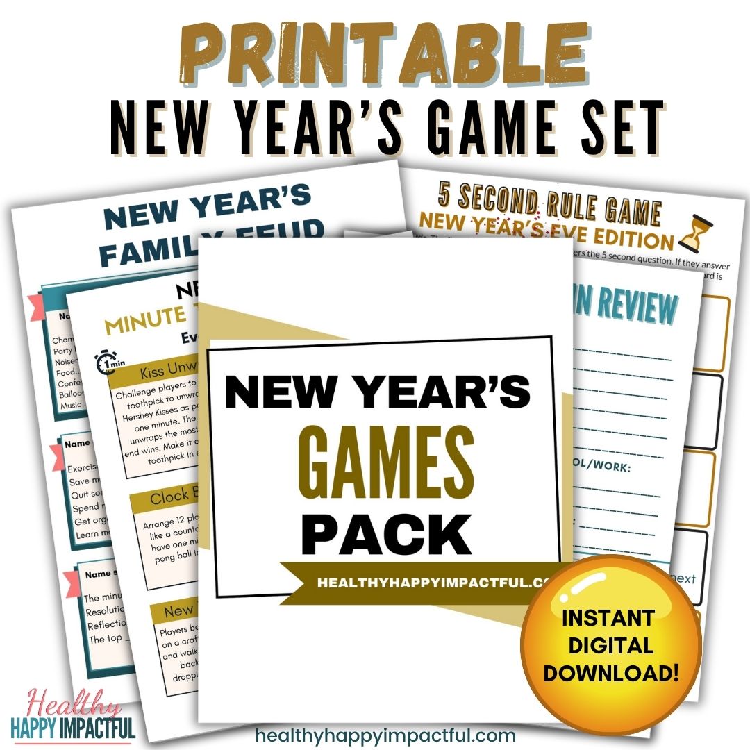 Festive New Year's Eve Games Pack