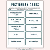 Family Pictionary Game Cards