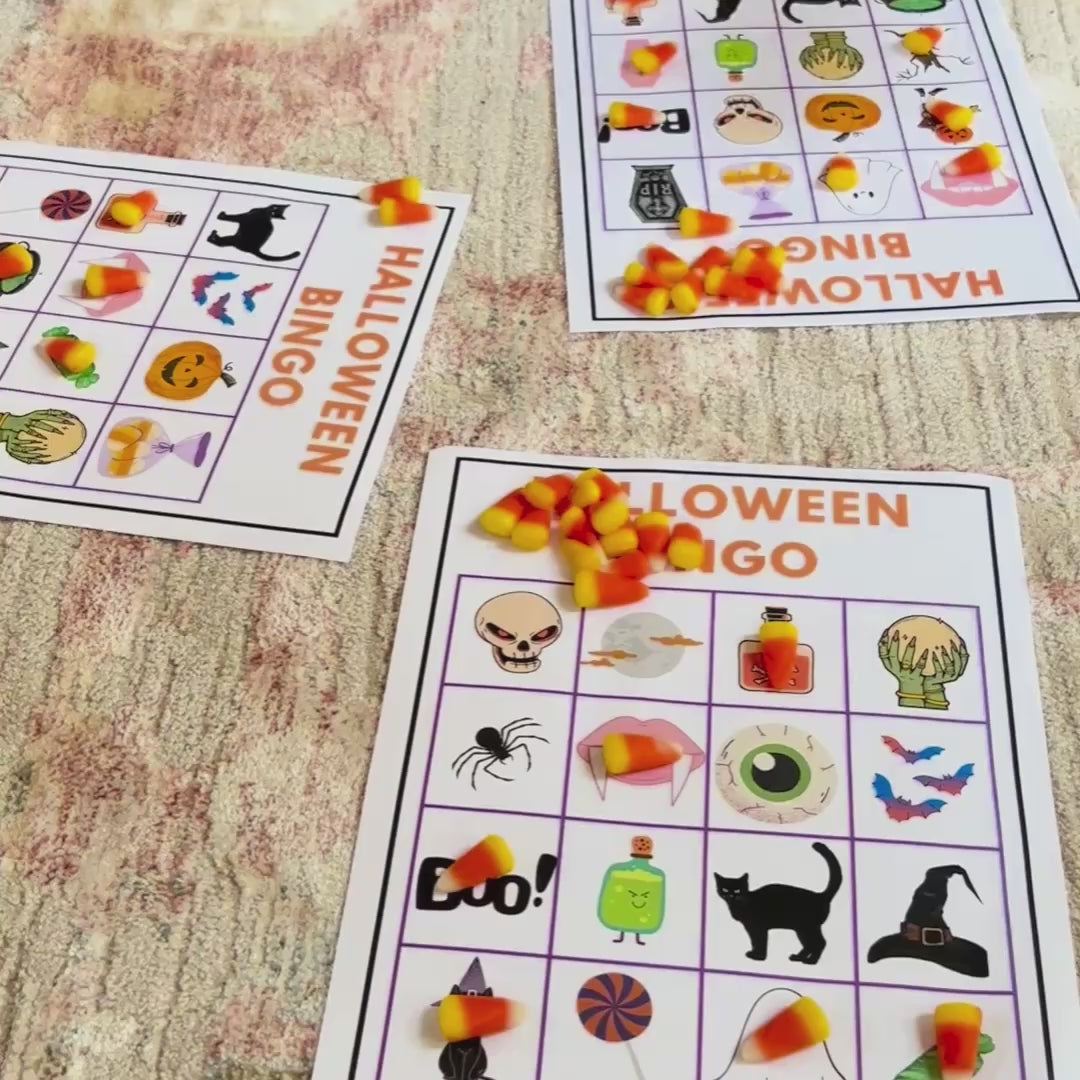 10 Halloween Bingo Cards