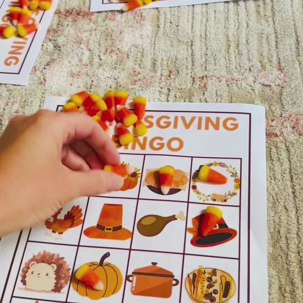 10 Thanksgiving Bingo Cards - Simple to Play, Impossible to Put Down