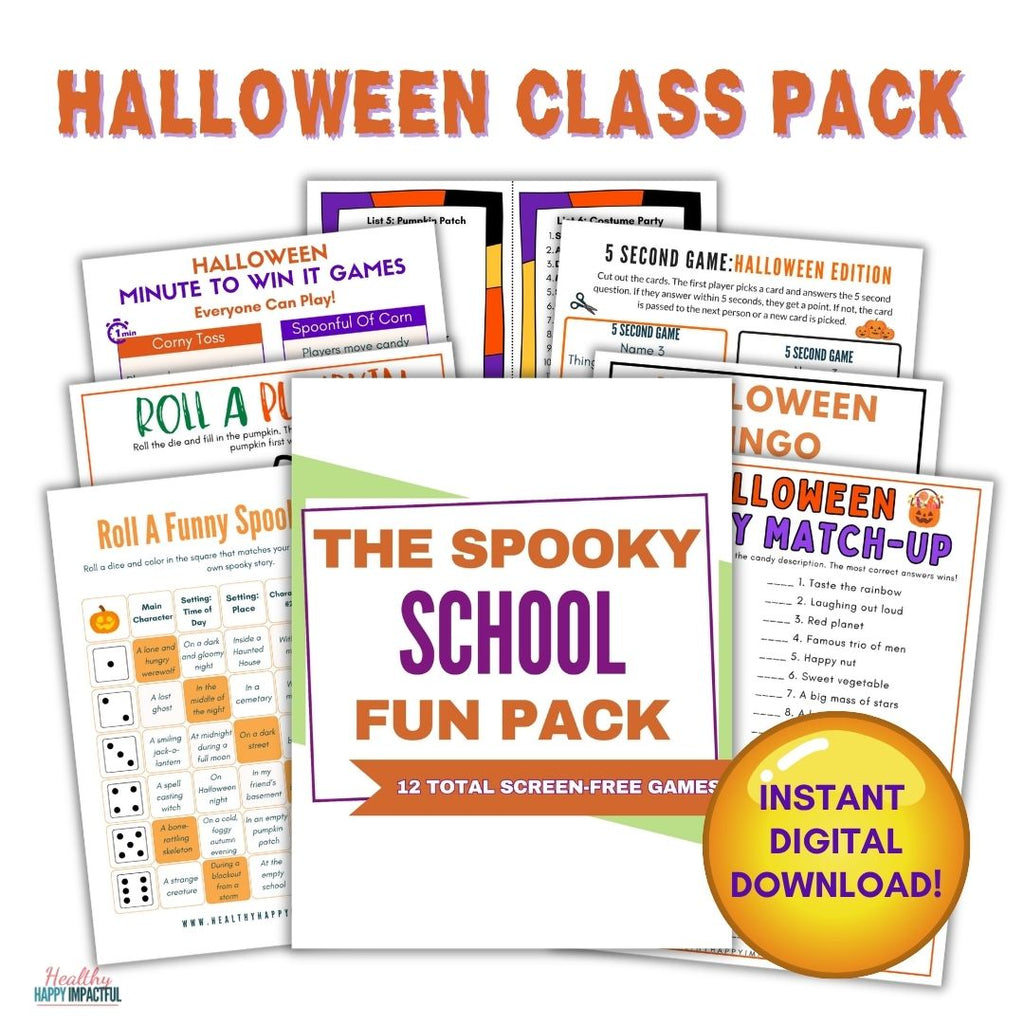 Spooky School Fun Pack - Class Planning Done in Minutes!