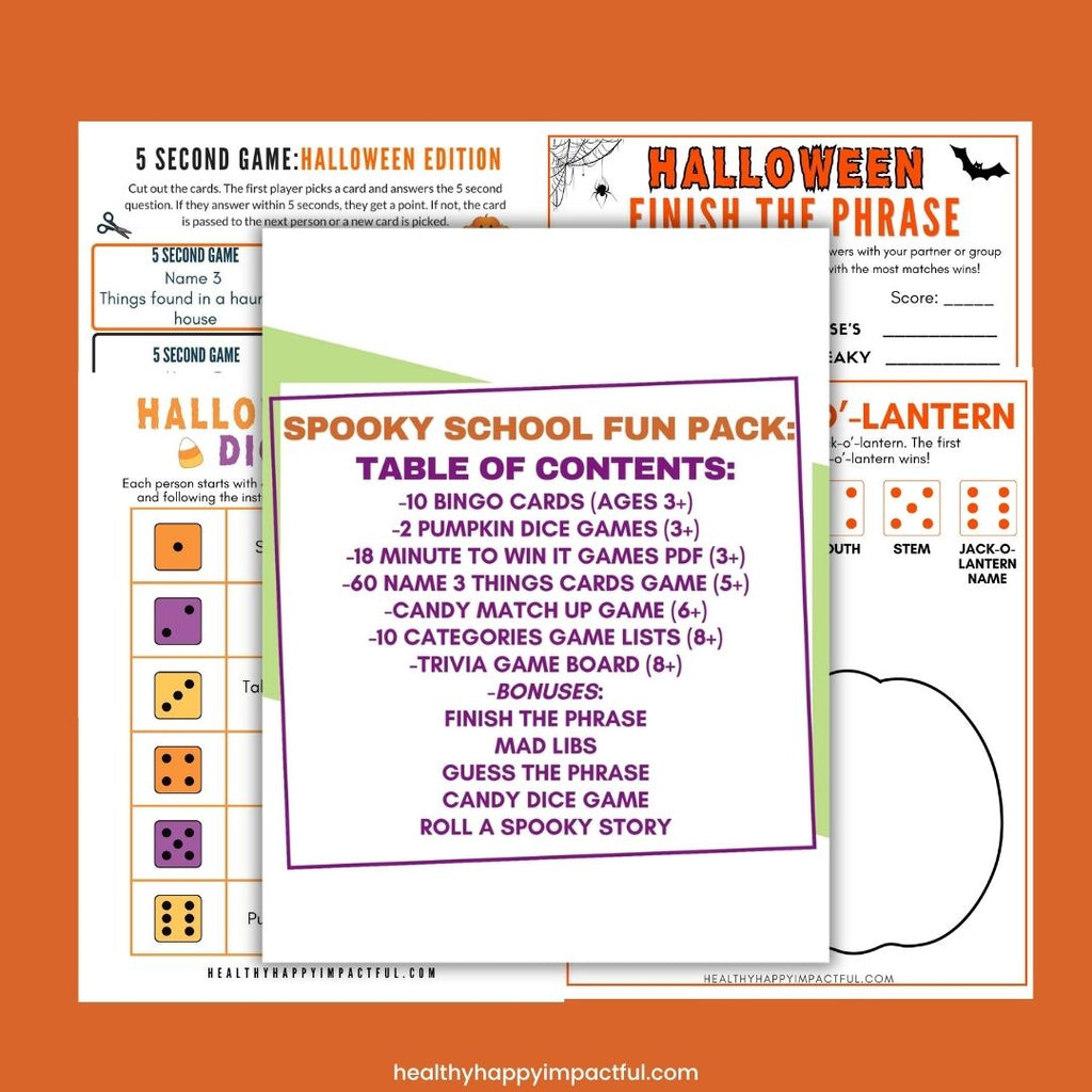 Spooky School Fun Pack - Class Planning Done in Minutes!