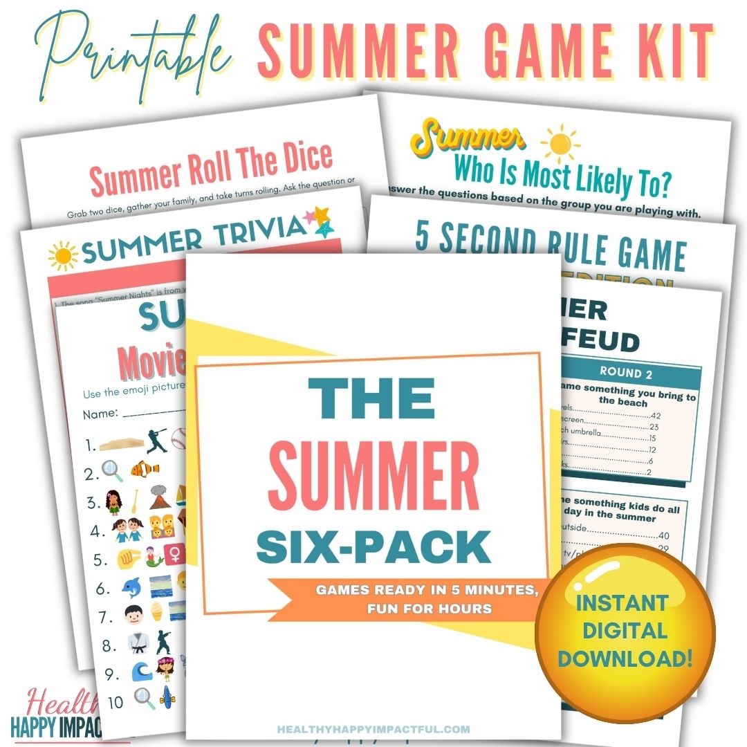 Sizzling Summer Six-Pack - Games Ready in 5 Minutes, Fun for Hours