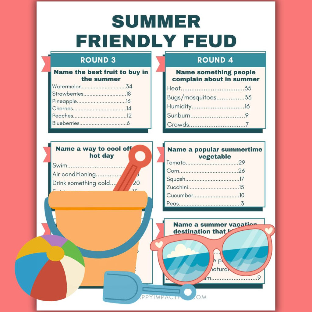 Summer Friendly Feud Game