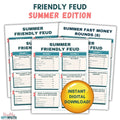 Summer Friendly Feud Game