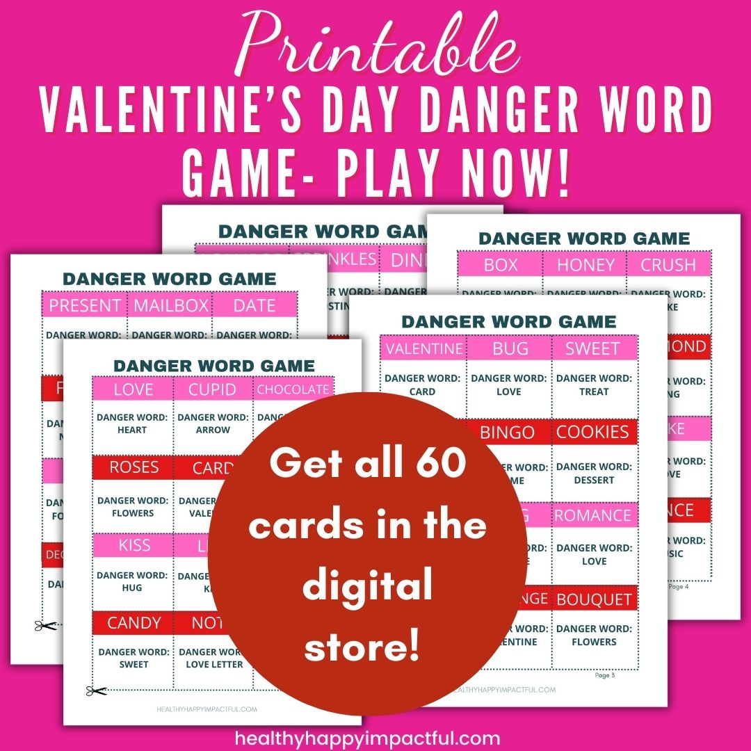 Valentine's Day Danger Word Game