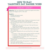 Valentine's Day Danger Word Game