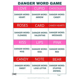Valentine's Day Danger Word Game