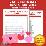 Sweet Valentine's Day Trivia Printable