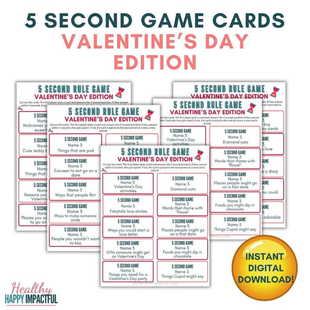 Valentine Games Pack - Healthy Happy Impactful®