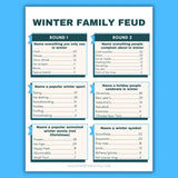 Winter Family Feud Game