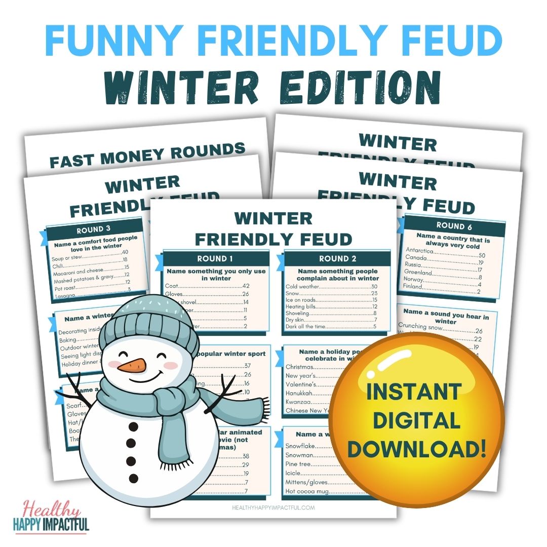 Winter Friendly Feud Game