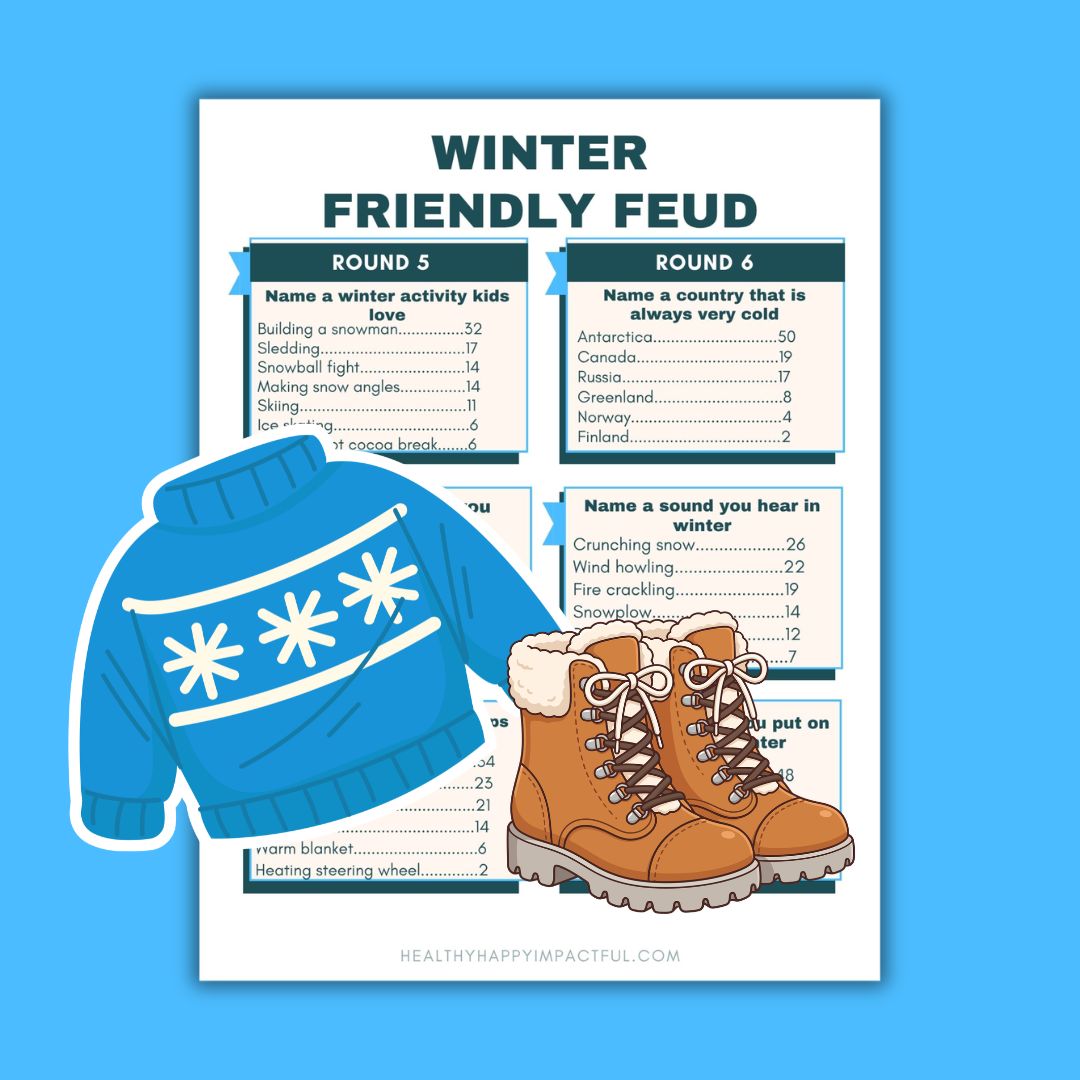 Winter Friendly Feud Game