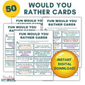 Would You Rather Printable Cards