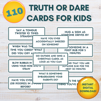 Fun Truth or Dare Game for Kids & Family Healthy Happy Impactful™