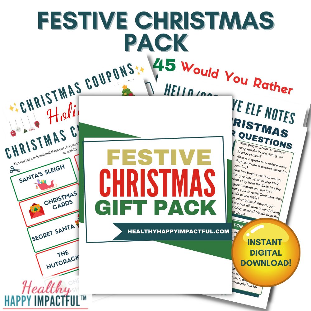 Festive Christmas Gift & Activities Pack - Healthy Happy Impactful®